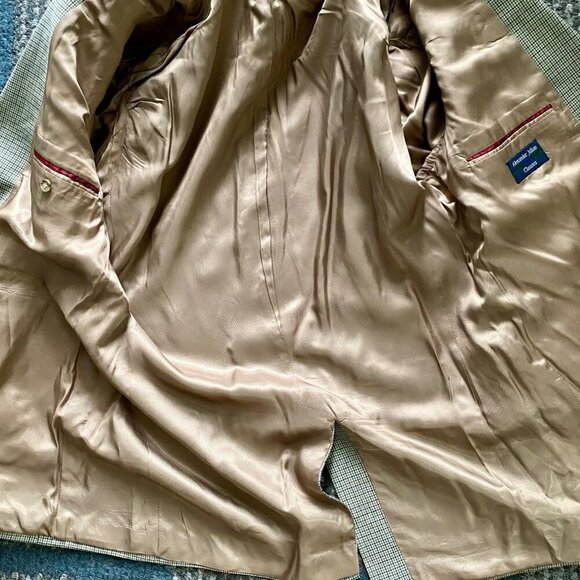 Alexander Julian Classics Sportscoat Blazer Wool Houndstooth Pattern Men's 44L - Picture 8 of 14